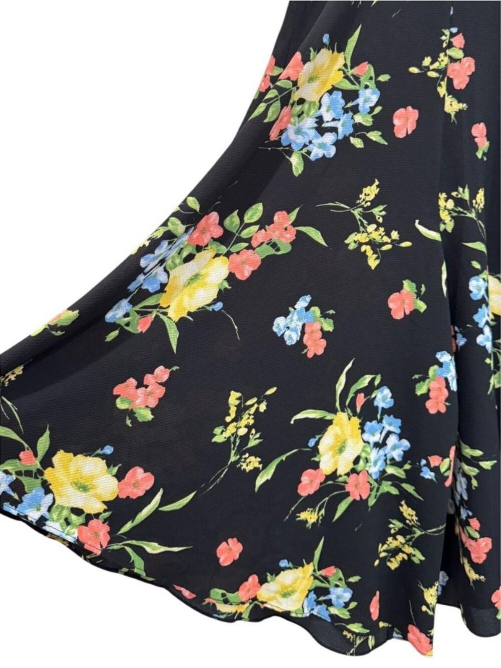 Black Floral Keyhole